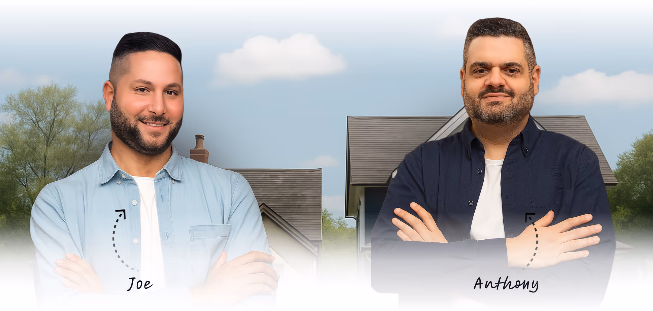 Joe and Anthony, co-founders of J and A Homes